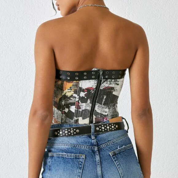 Jaded London Strapless Buckle Corset Top - Picture 2 of 3